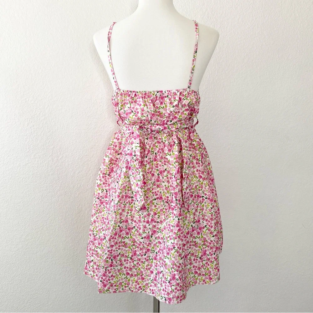 Floral Belted Mini Dress - Picture 2 of 4
